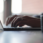 Hand position on a keyboard