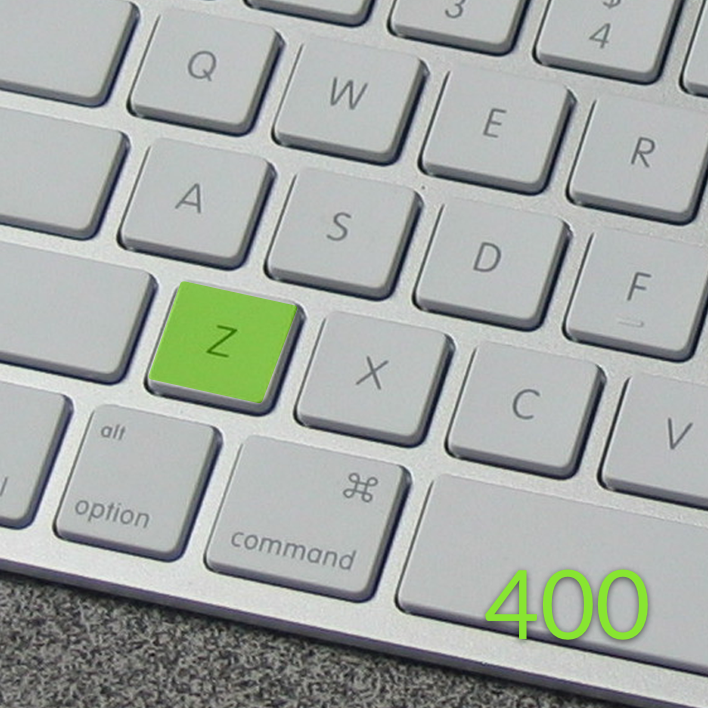 Exercise for 400 words with the letter 'z'