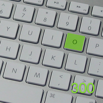 Exercise for 300 words with the letter 'o'