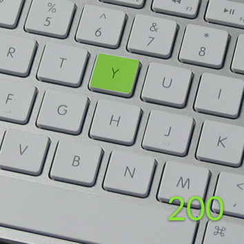 Exercise for 200 words with the letter 'y'